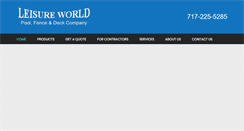 Desktop Screenshot of leisureworldpoolandfence.com